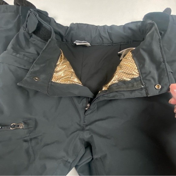 Columbia Omnitech Black Ski Snow Pants Size Small Breathable Waterproof Adjust - Picture 3 of 15